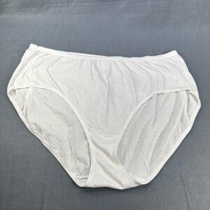 Just My Size JMS Women's Size 14 Panty Brief White New Without Tags